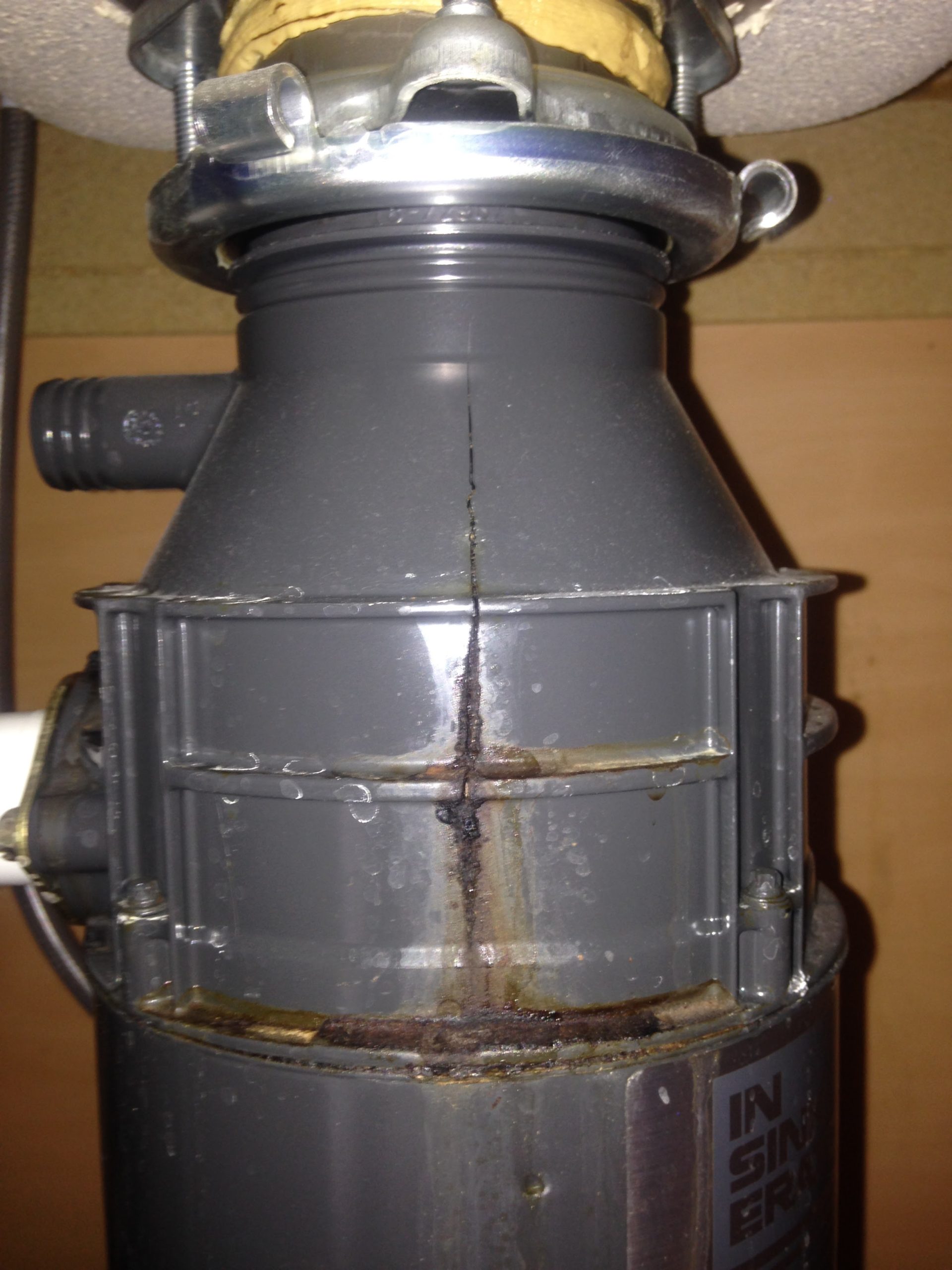 Dalton Lane photo of cracked garbage disposal