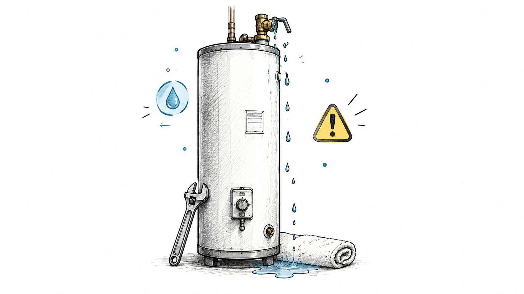 Water Leaking from Top of Hot Water Tank: What to Do